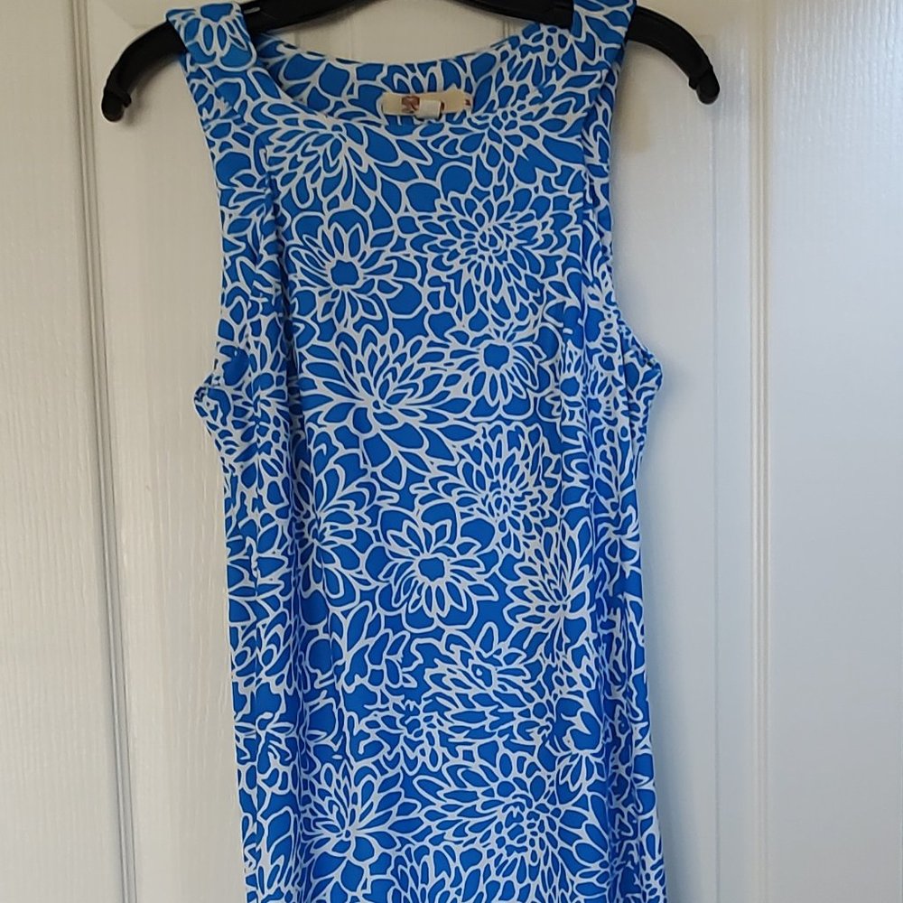 Aryeh Floral Pattern Shift Dress, Size Medium